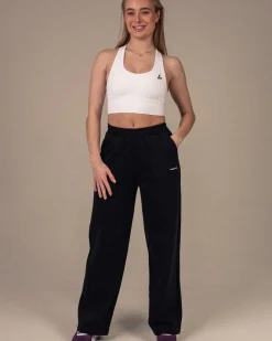Off Duty Hoodie + Straight Sweatpants Black/Black SET