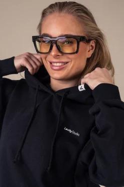 Off Duty Hoodie + Straight Sweatpants Black/Black SET