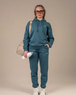 Off Duty Oversize Hoodie Green Hydro