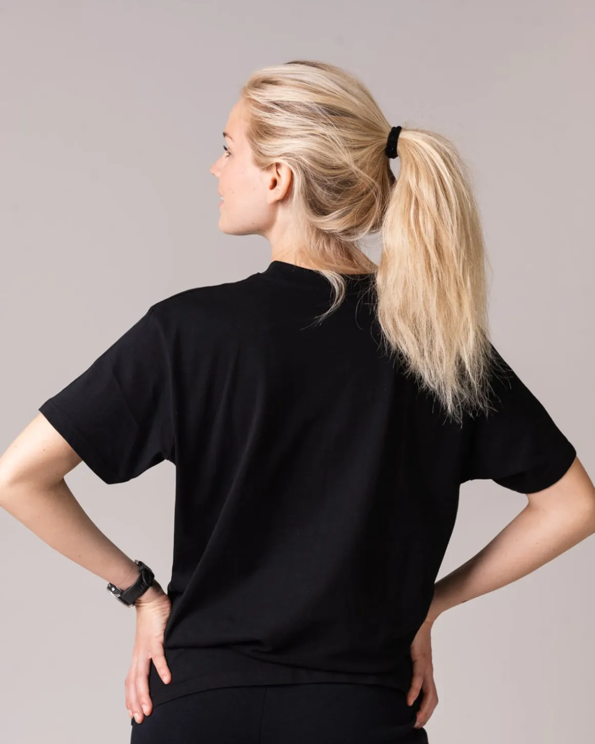Off Duty Oversize T-shirt Black logo