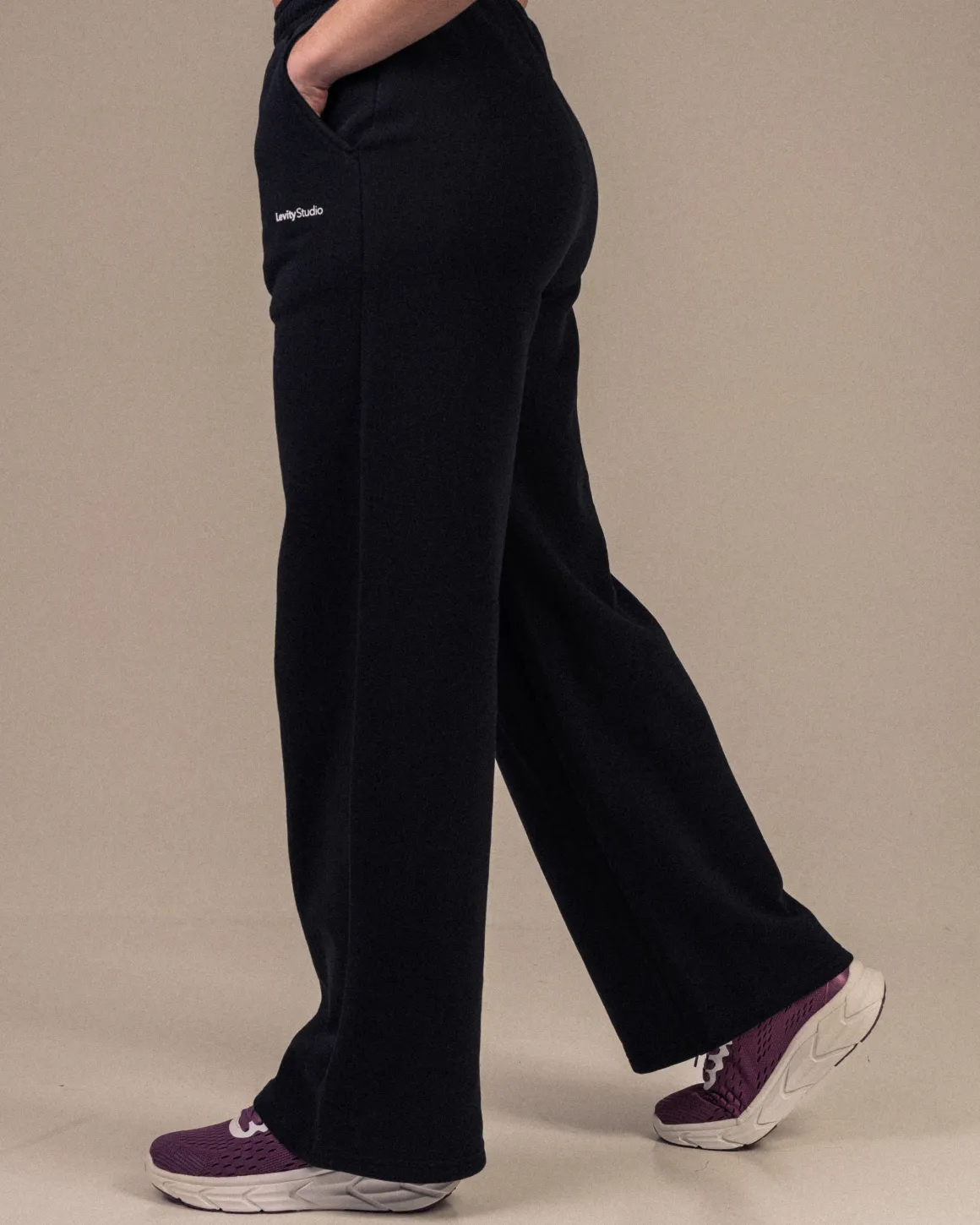 Off Duty Straight Sweatpants Black/Black