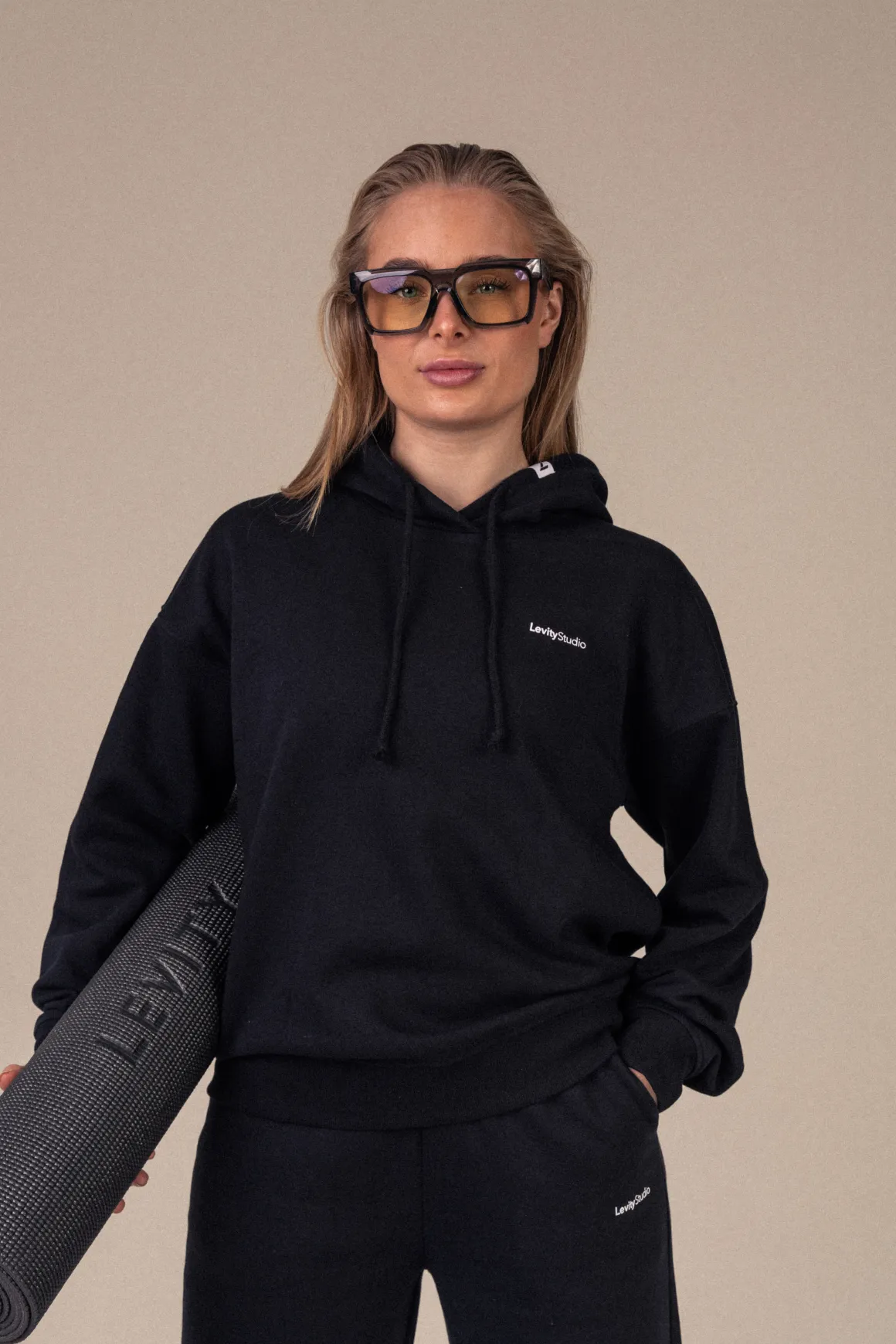 Off Duty Straight Sweatpants Black/Black