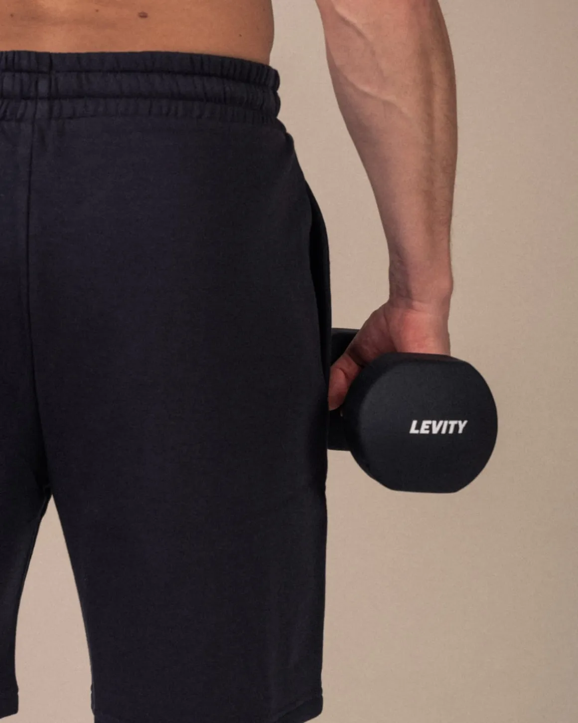 Off Duty Sweat Shorts M Black Charcoal