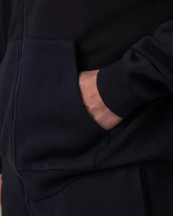 Off Duty Zip Hoodie M Black Charcoal