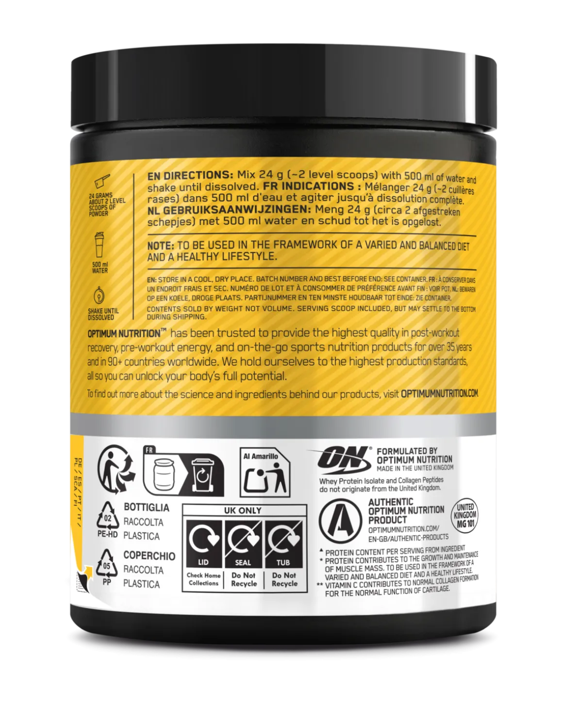 ON Clear Whey Collagen 240g