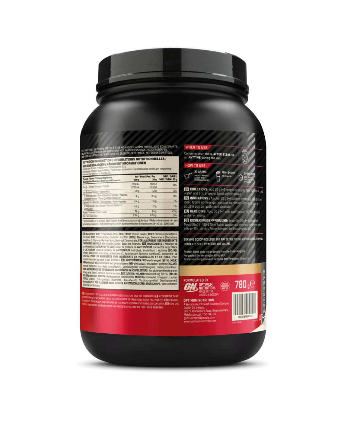 ON 100% Whey Gold Standard 780/768g