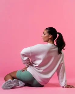 Oversized Crewneck Off White/Gumdrop