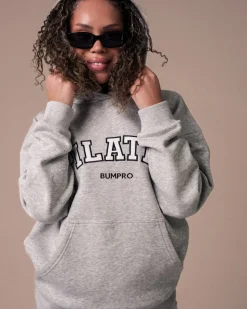 Oversized Hoodie Grey Marl/Pilates