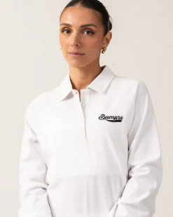 Oversized Pique LS White/70s