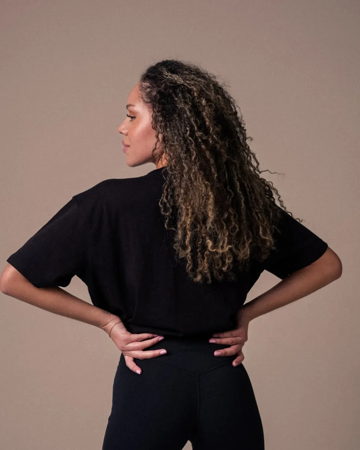 Oversized T-shirt Black/Pilates