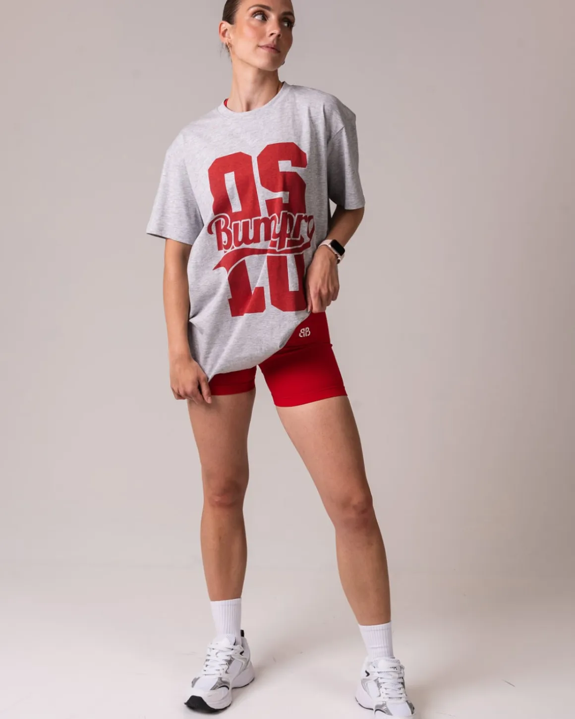 Oversized T-shirt Grey Marl/Oslo