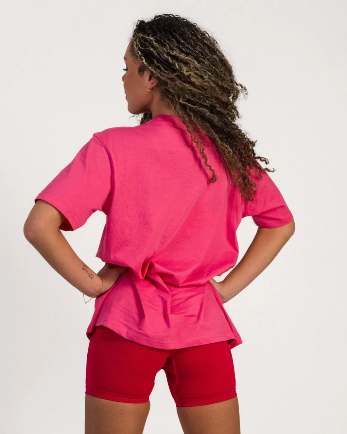 Oversized T-shirt Pink/Potion