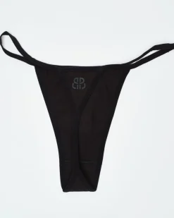 2-pack Cotton G-String Black