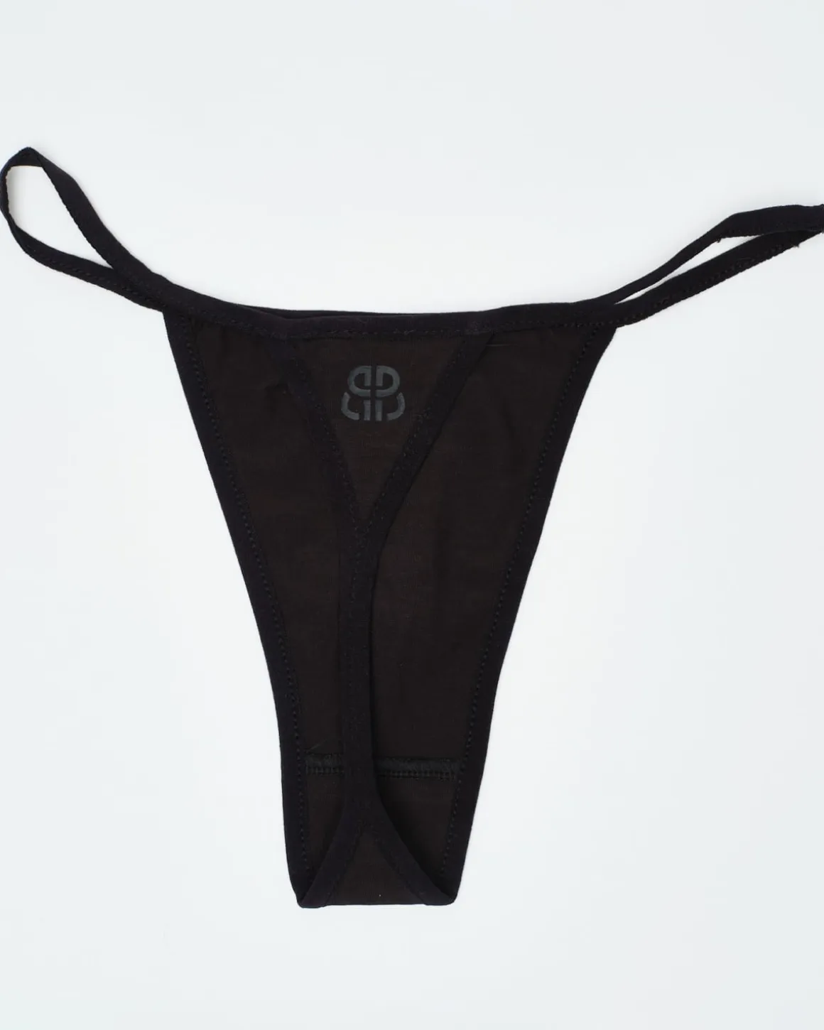 2-pack Cotton G-String Black