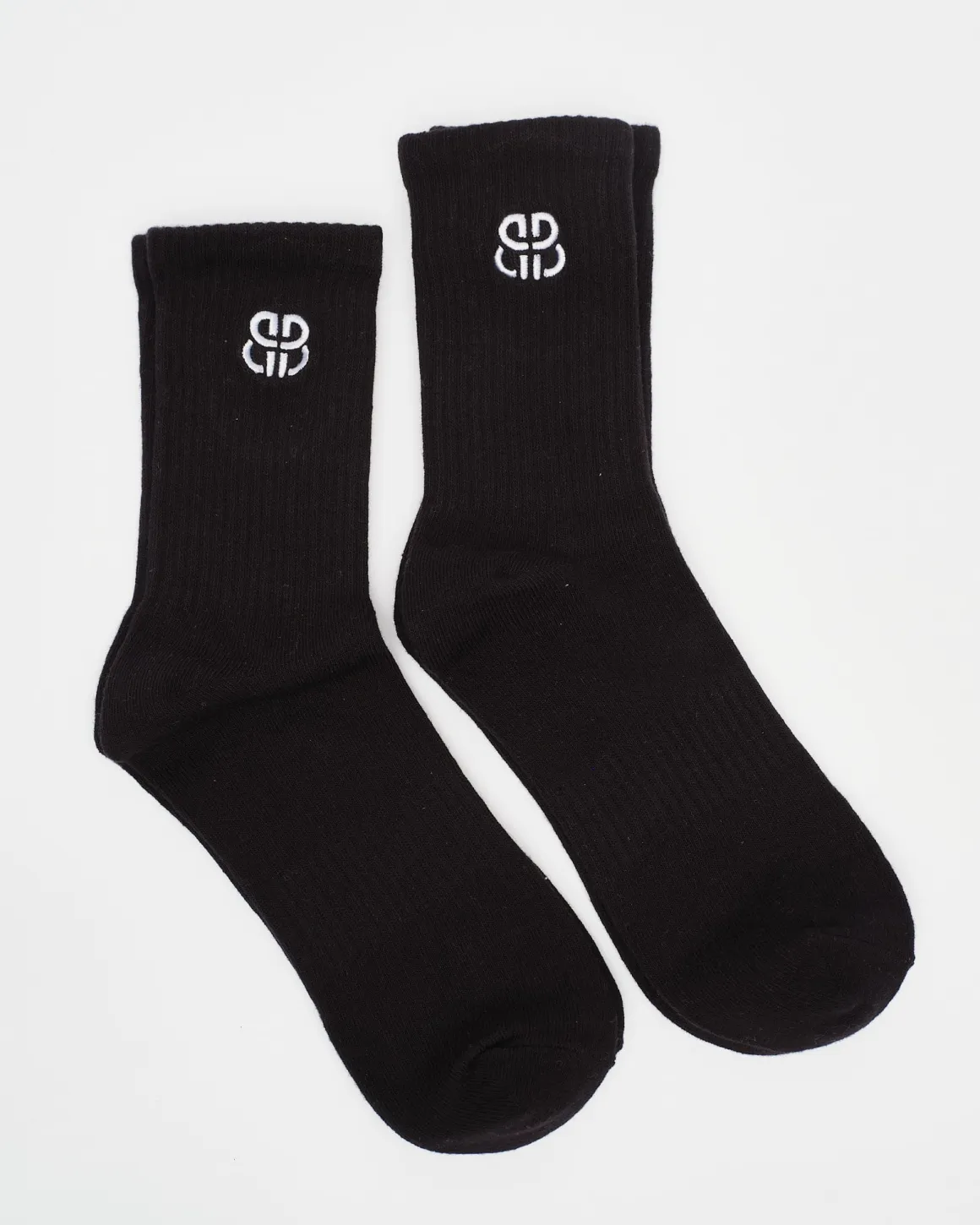 2-pack Crew Sock Black BP
