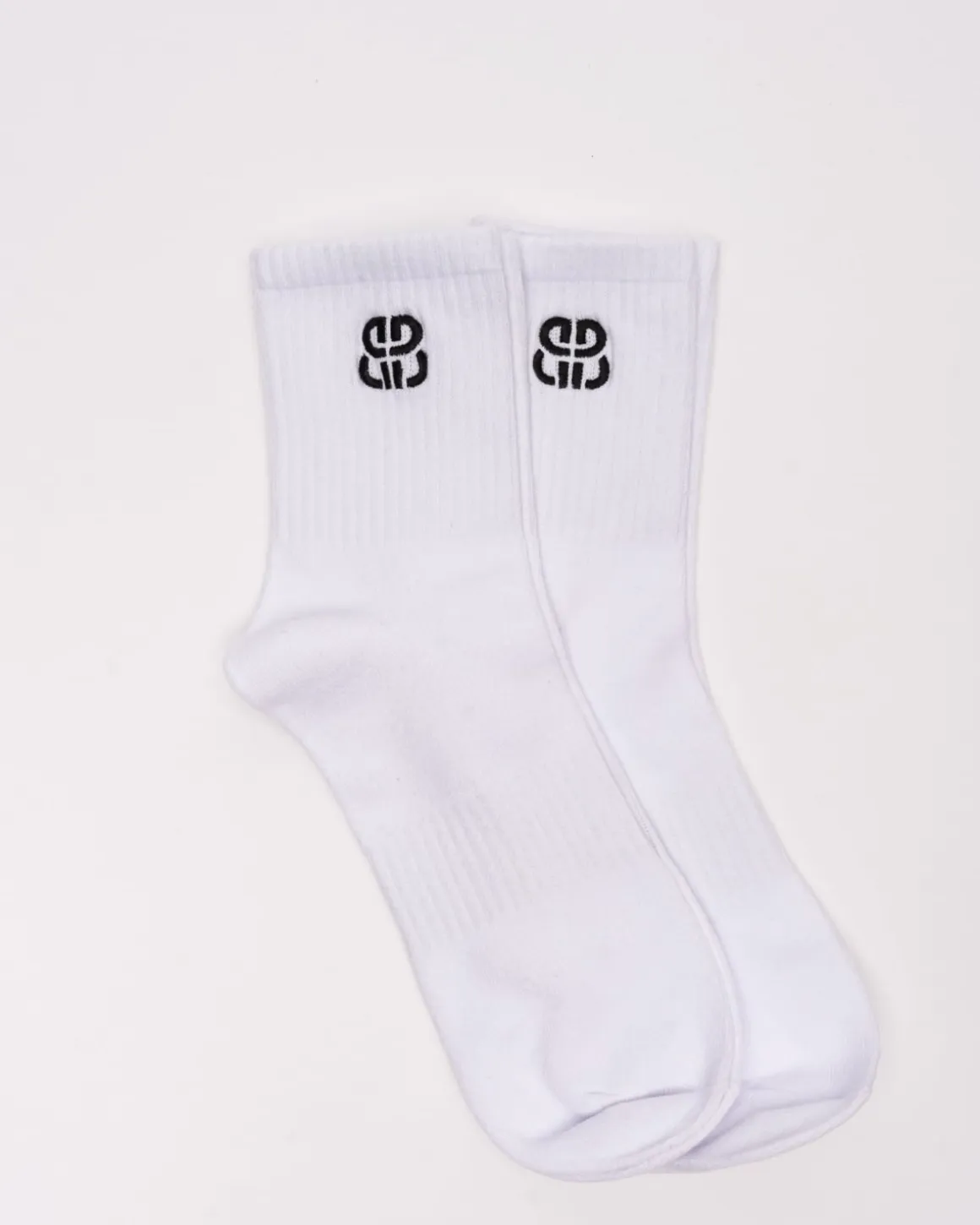 2-pack Crew Socks White Monogram