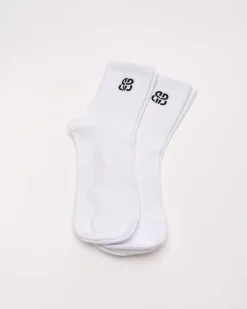 2-pack Crew Socks White Monogram