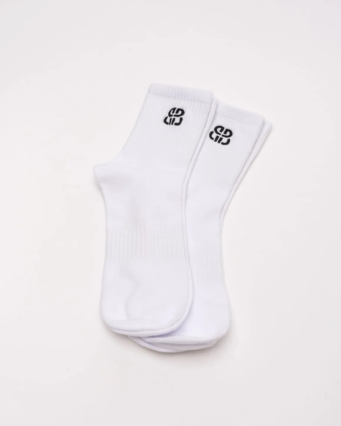 2-pack Crew Socks White Monogram