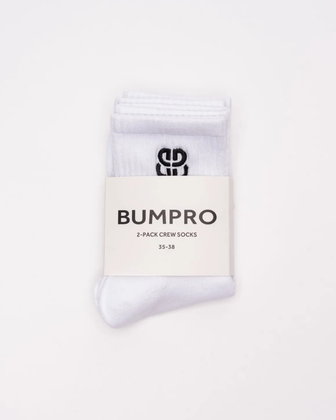 2-pack Crew Socks White Monogram
