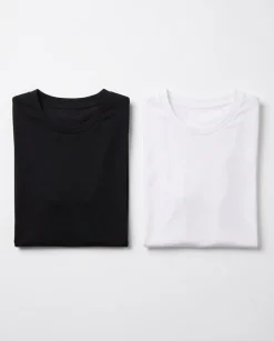 2-pack Essential T-shirt Black/White Lucent