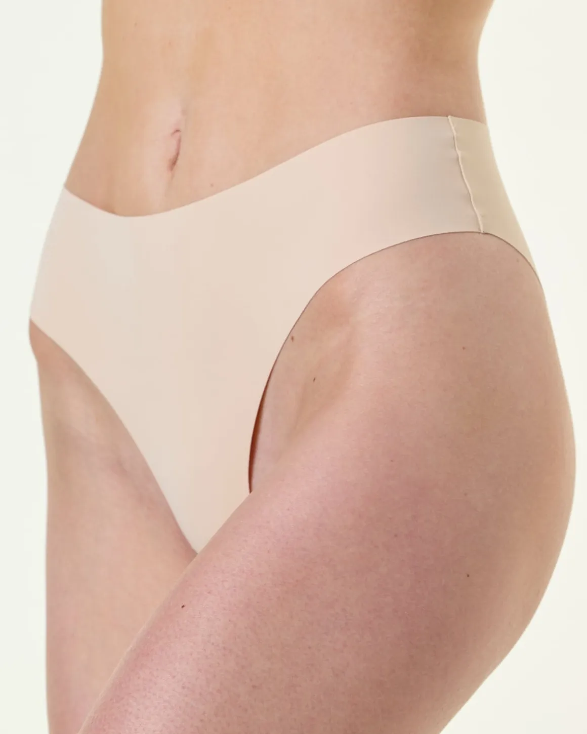 3-pack Invisible Brief Black/White/Sand