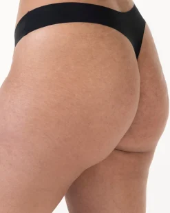 3-pack Invisible Thong Black/White/Sand
