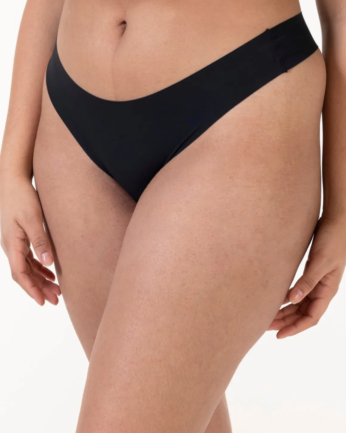 3-pack Invisible Thong Black/White/Sand