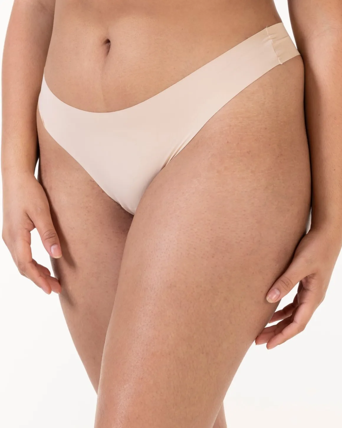 3-pack Invisible Thong Black/White/Sand