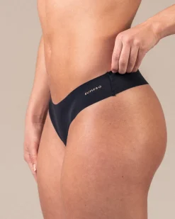 3-pack No Show Thong Black