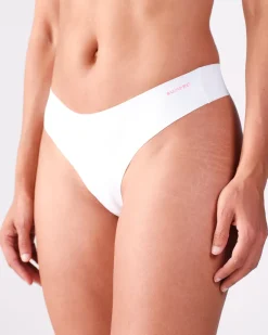 3-pack No Show Thong Pink/Blue/White