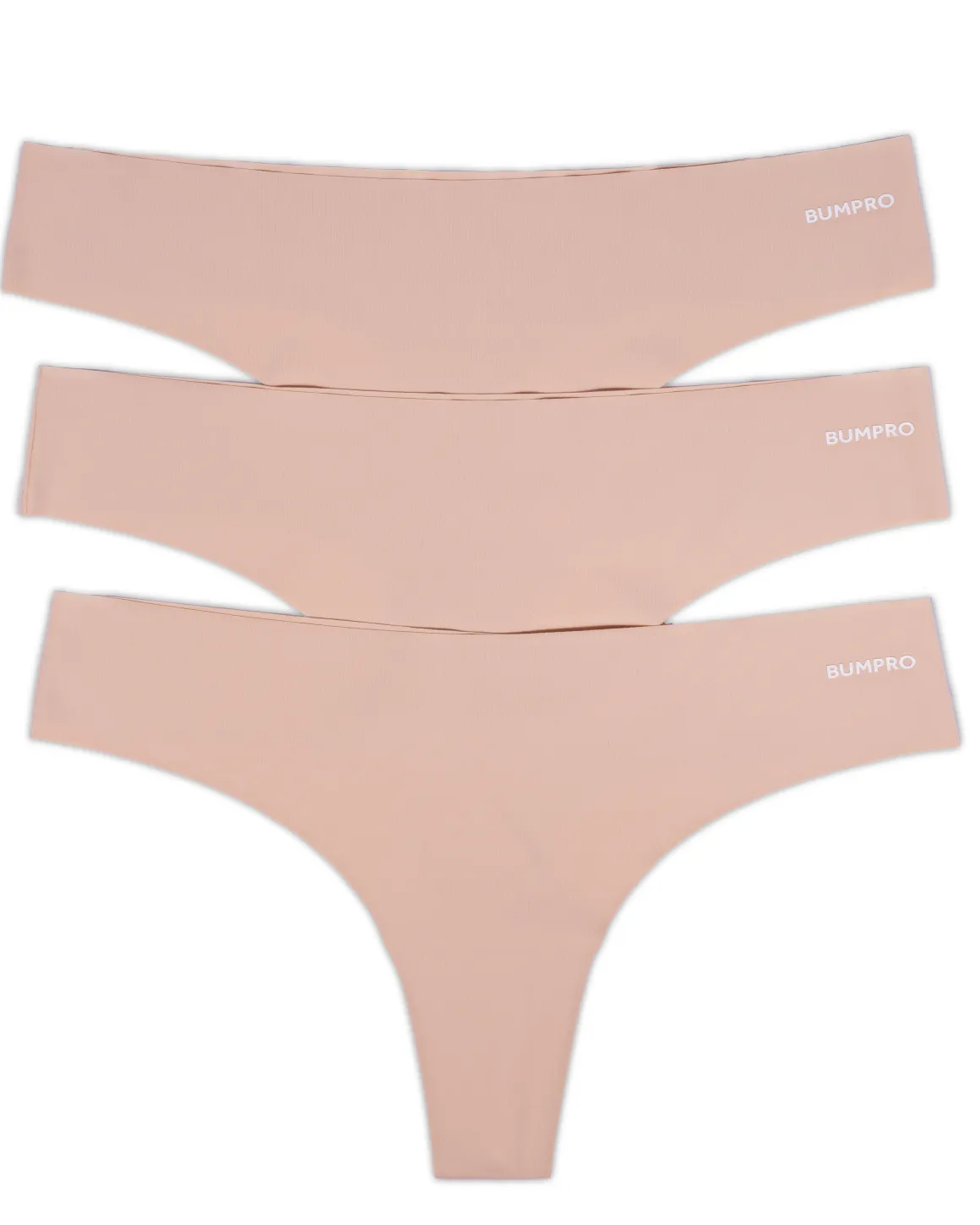 3-pack No Show Thong Sand