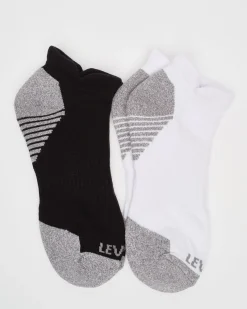 2-pack Running Ankle Sock Black/White