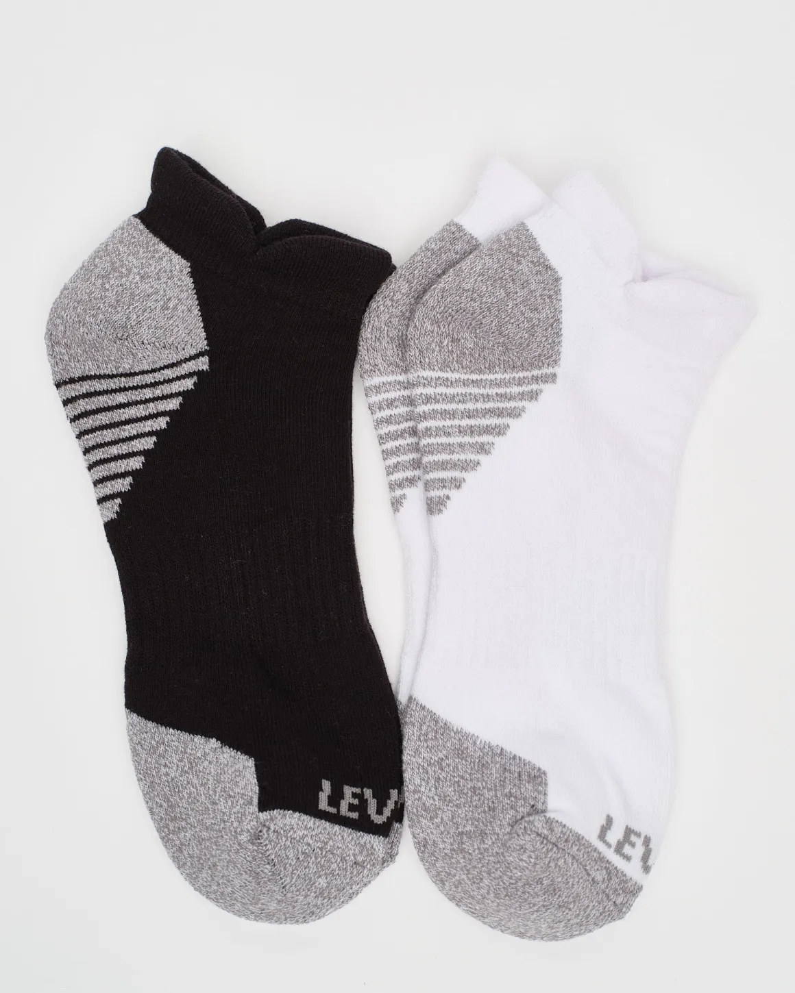 2-pack Running Ankle Sock Black/White