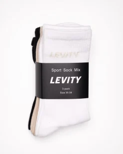 3-Pack Sport Sock Mix Black/White/Beige