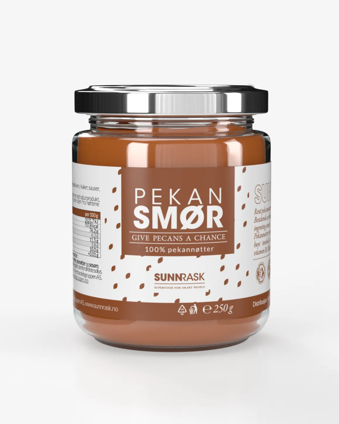 Pekansmør 3x250g