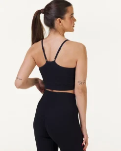 Perfect Rib Bra Black + Green 2-PACK