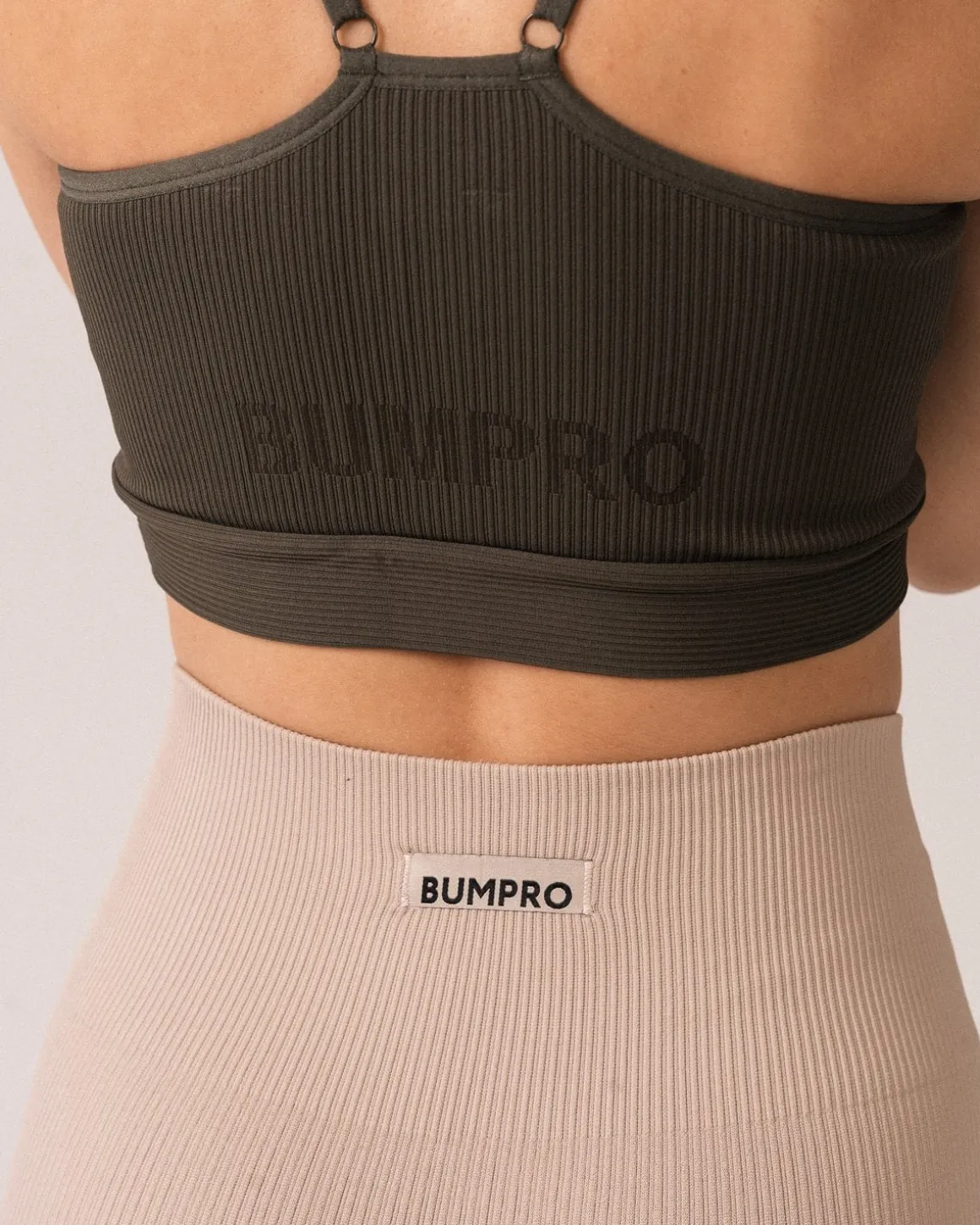 Perfect Rib Bra Black + Green 2-PACK