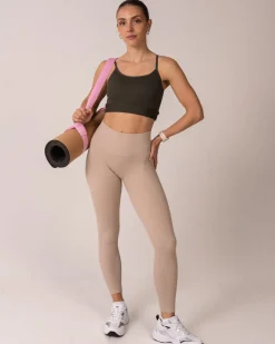 Perfect Rib Bra Green + Perfect Rib Tighs Green