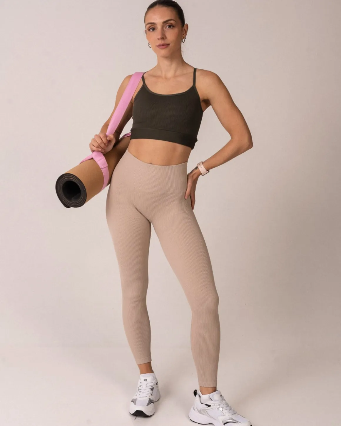 Perfect Rib Bra Green + Perfect Rib Tighs Green