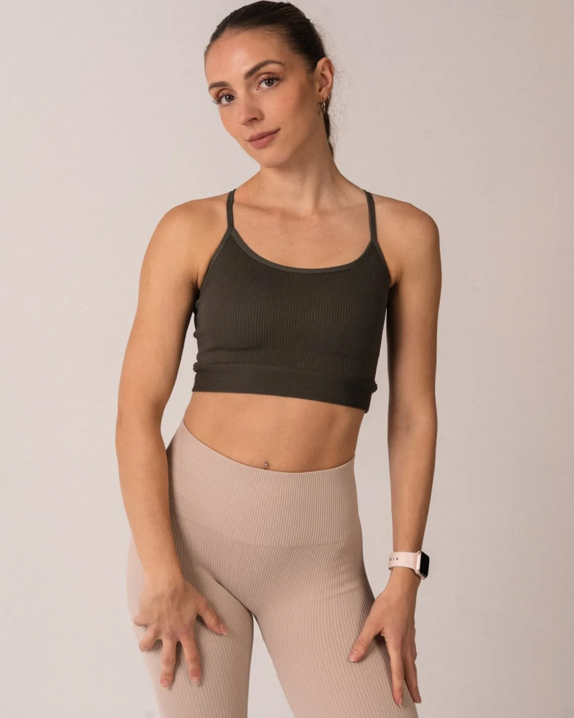 Perfect Rib Bra Military Green