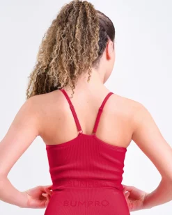 Perfect Rib Bra + Perfect Rib Tights Red Chili SET