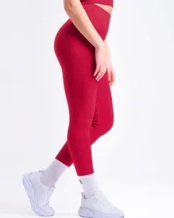 Perfect Rib Bra + Perfect Rib Tights Red Chili SET