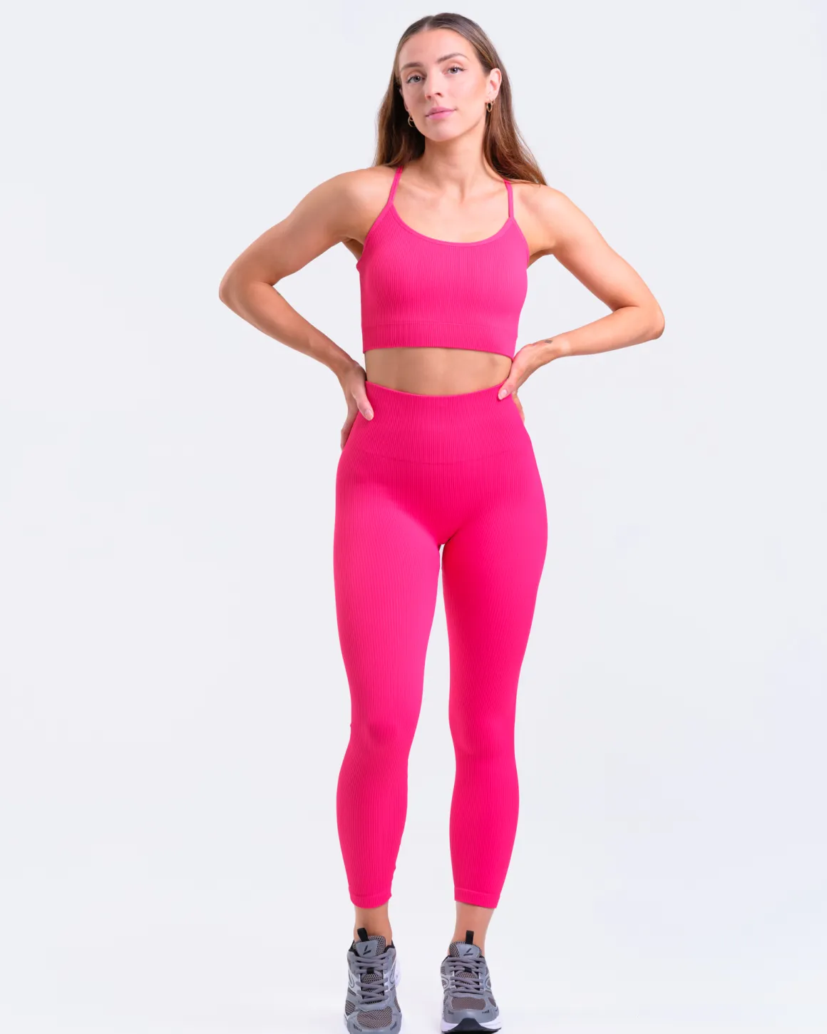 Perfect Rib Bra Pink Rasberry