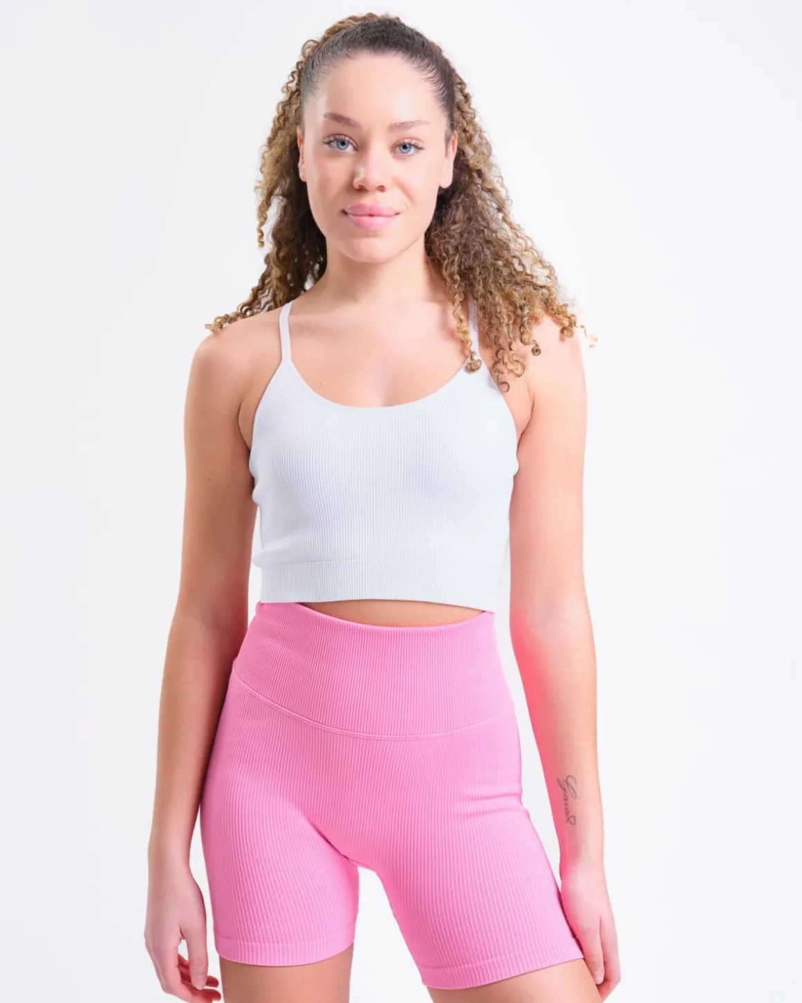 Perfect Rib Bra White