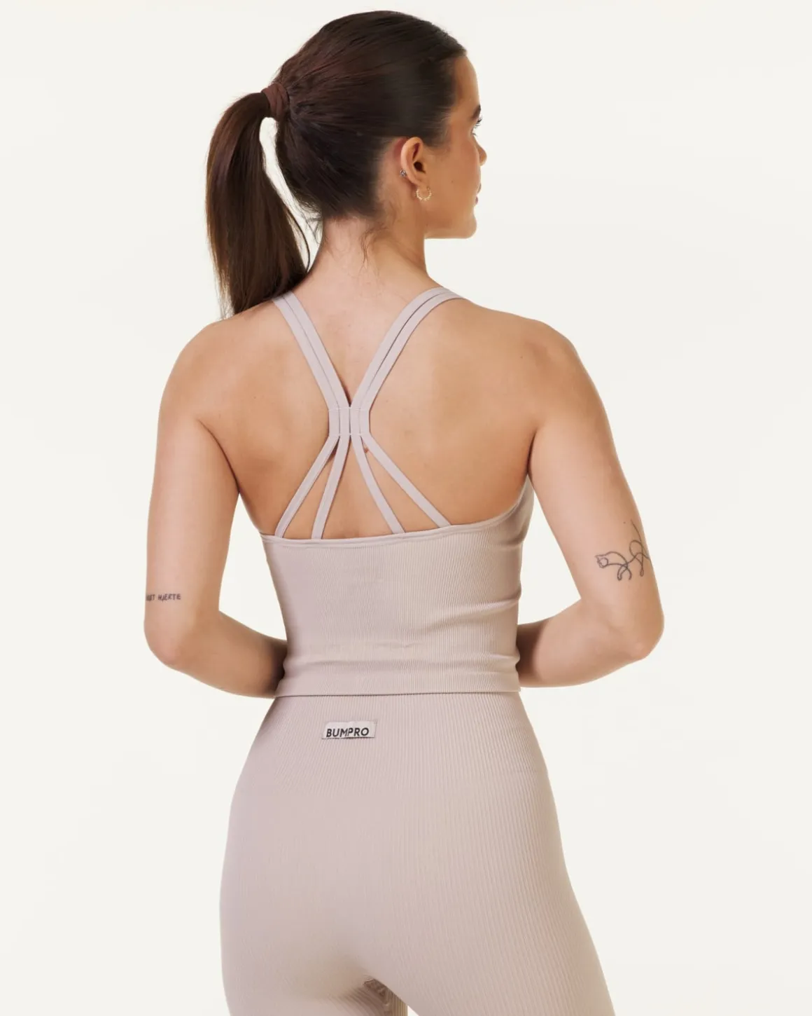 Perfect Rib Croptop Beige