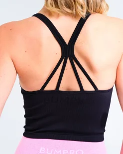 Perfect Rib Crop Top Black