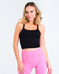 Perfect Rib Crop Top Black