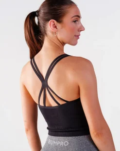 Perfect Rib Croptop Black & Beam Tights Black SETT