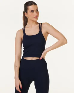 Perfect Rib Croptop Navy
