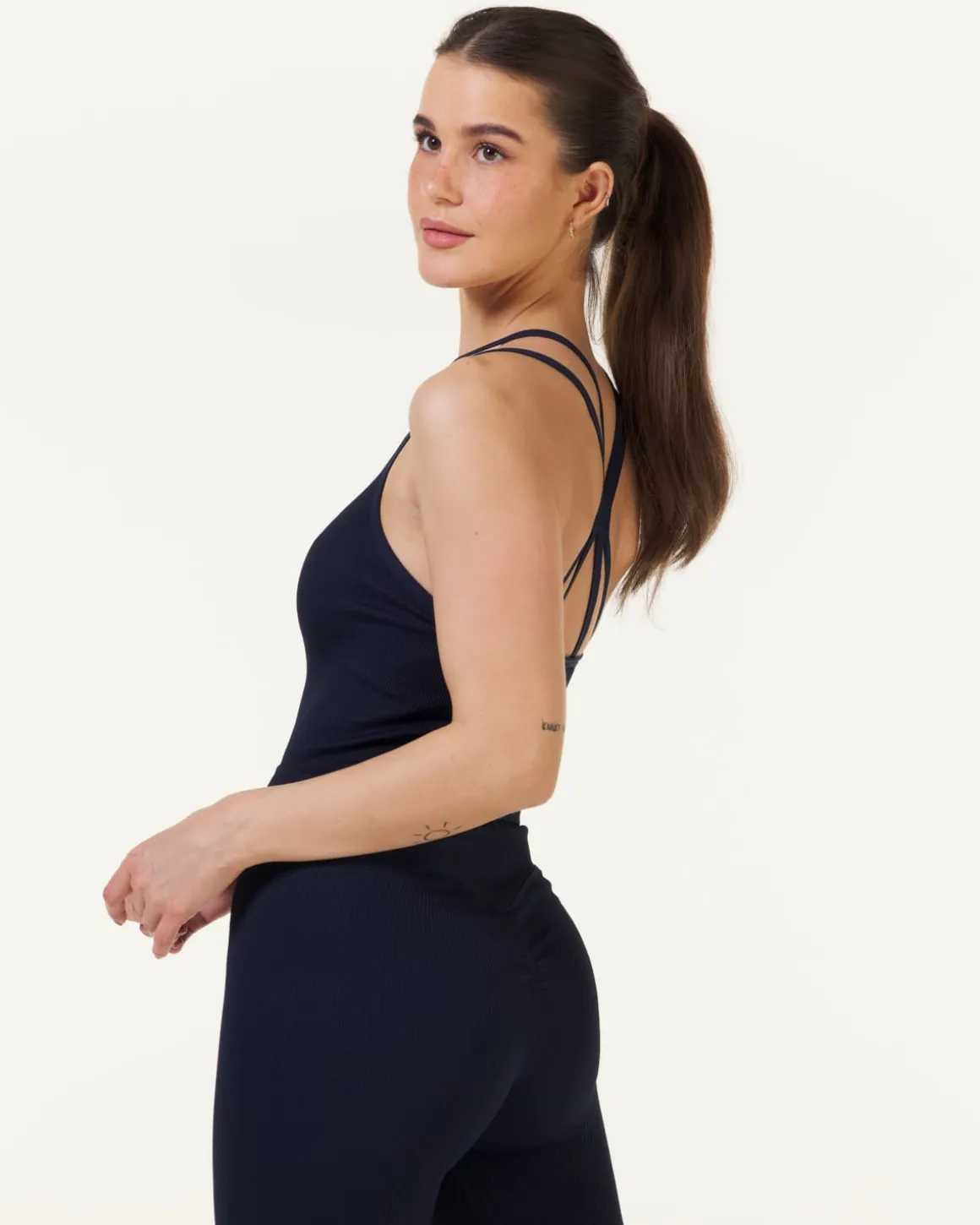 Perfect Rib Croptop Navy